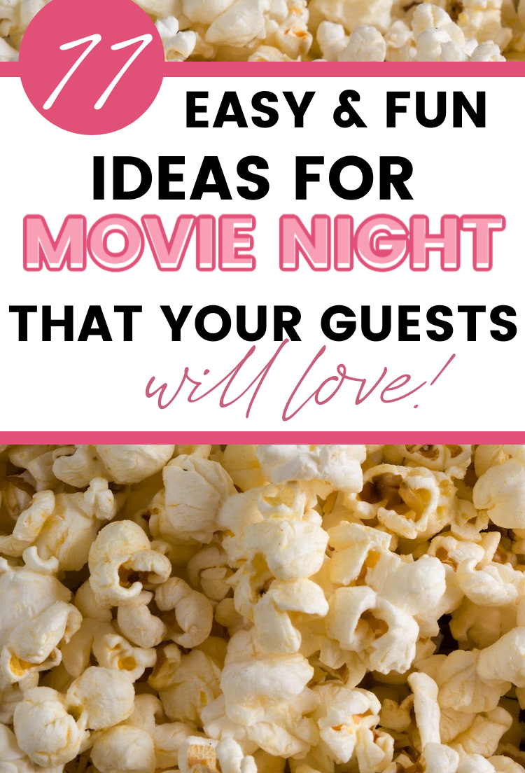 movie night pin with popcorn