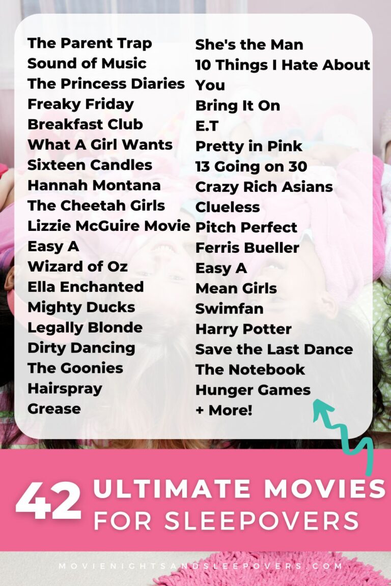42 of The All Time Best Sleepover Movies for Girls and Tweens