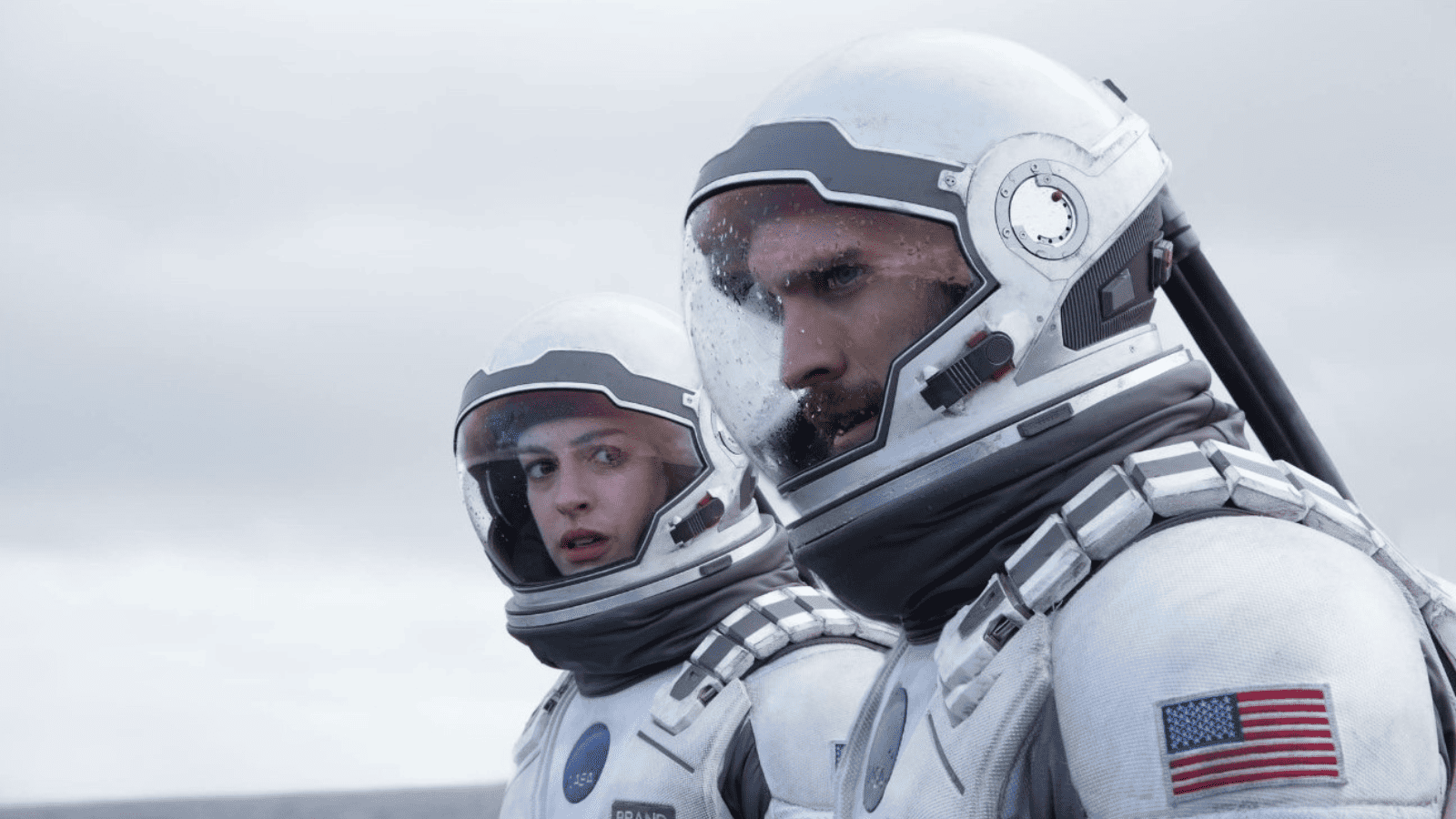 Actors in Interstellar in astronaut suits